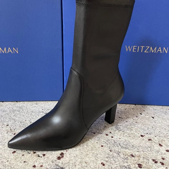 Brandie Leather Sock Boots from STUART WEITZMAN - Picture 7 of 12